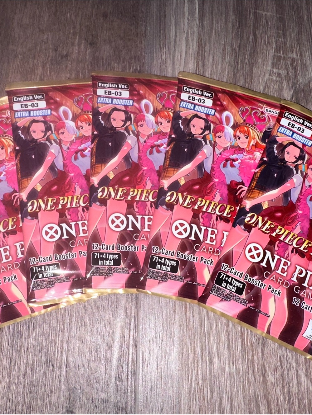 One Piece EB03 ENGLISH Booster Packs - Heroines Edition x5
